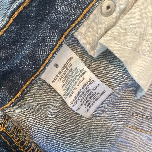 3 pair Aeropostale midi jean shorts - Picture 3 of 8